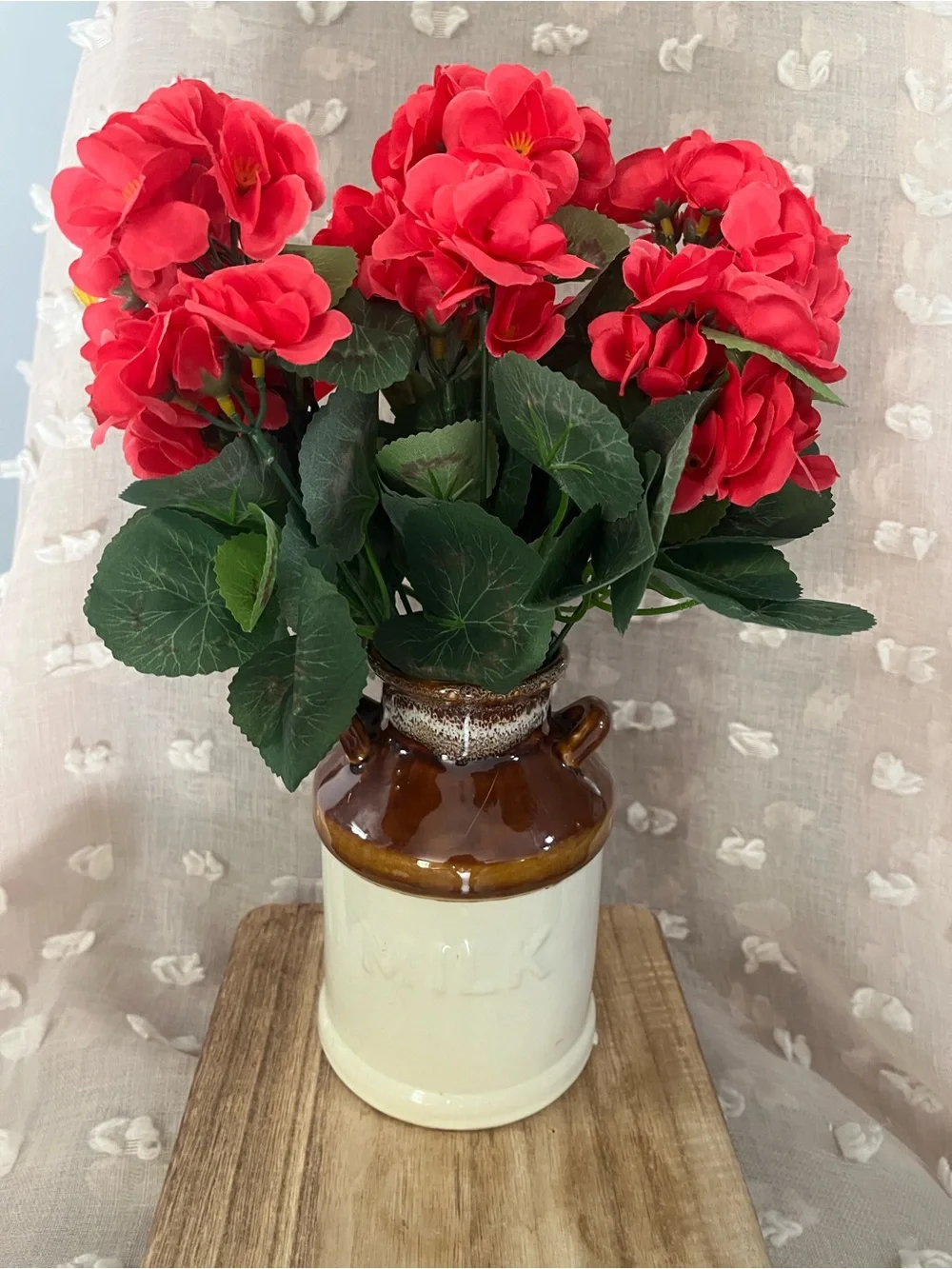 Fuchsia, artificial hydrangea Bouquet